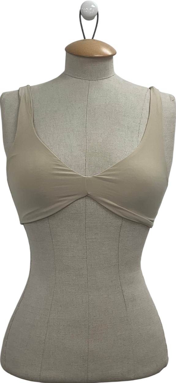 Naked Wardrobe Beige Hourglass Foundation Short bra top UK S