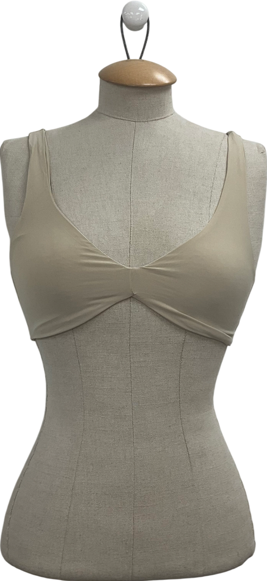 Naked Wardrobe Beige Hourglass Foundation Short bra top UK S