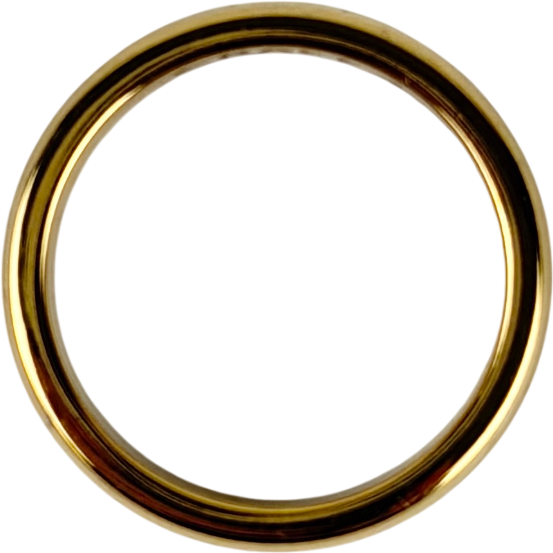 CRAFTD LONDON 18k Yellow gold Band Ring 5mm SIZE U