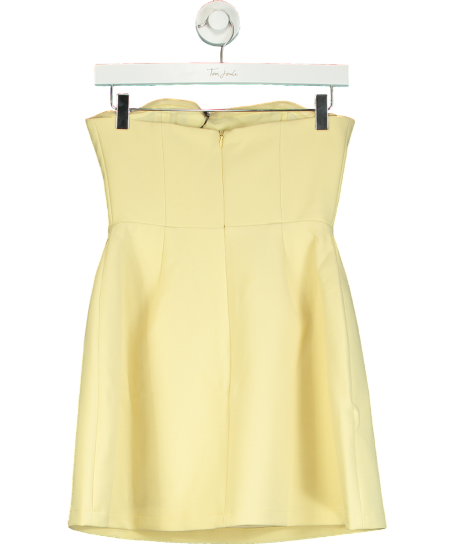 OddMuse Yellow The Ultimate Muse Strapless Mini Dress UK XS