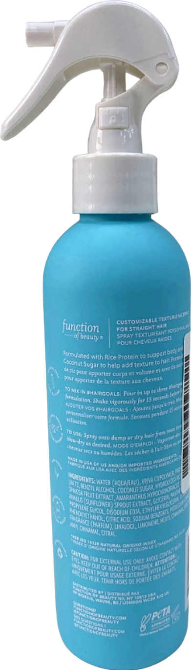 Function of Beauty Soft Bounce Texturizing Spray Straight Hair 207ml