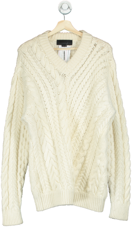 Stella McCartney Cream Cable Knit Jumper UK XS