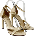 River Island Cream Barely There Cut Away Heeled Sandals UK 4 EU 37