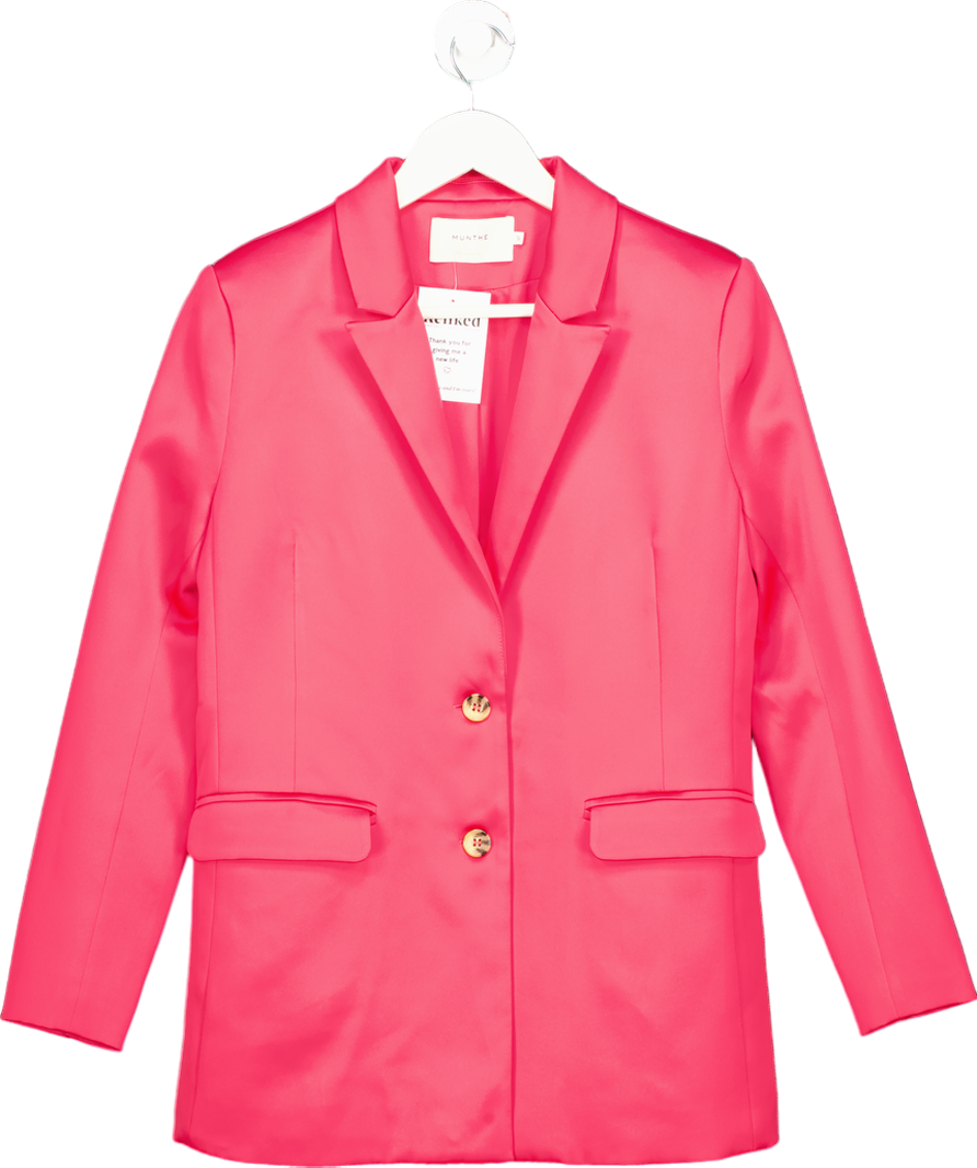 MUNTHE  Pink Satin Blazer UK 8