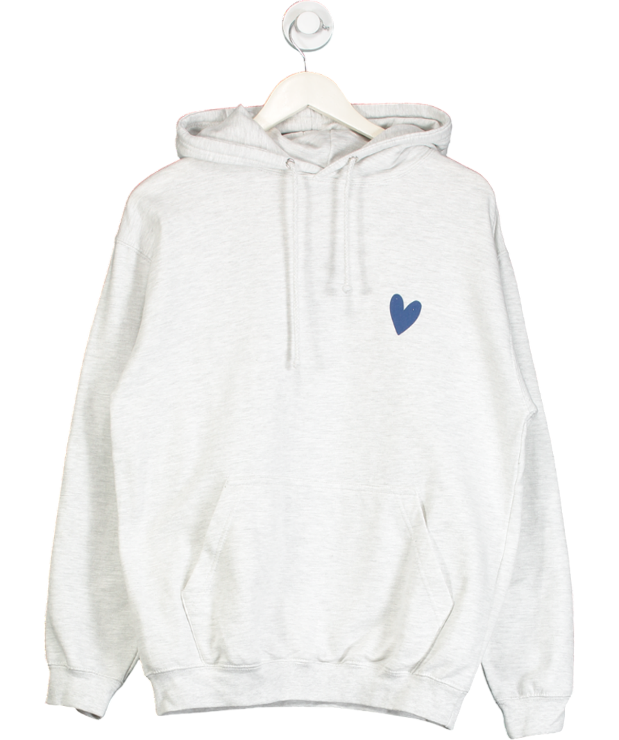 Olive & Frank Grey O&f Open Your Heart Hoodie UK M