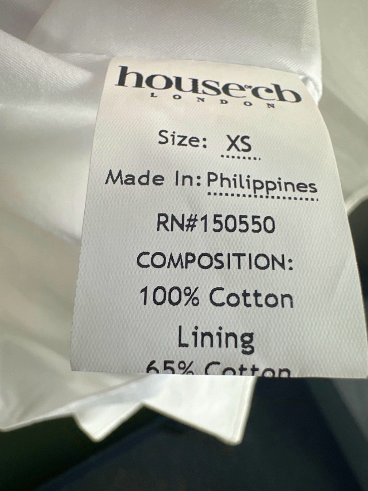 House of CB White Claretta Dress UK XS