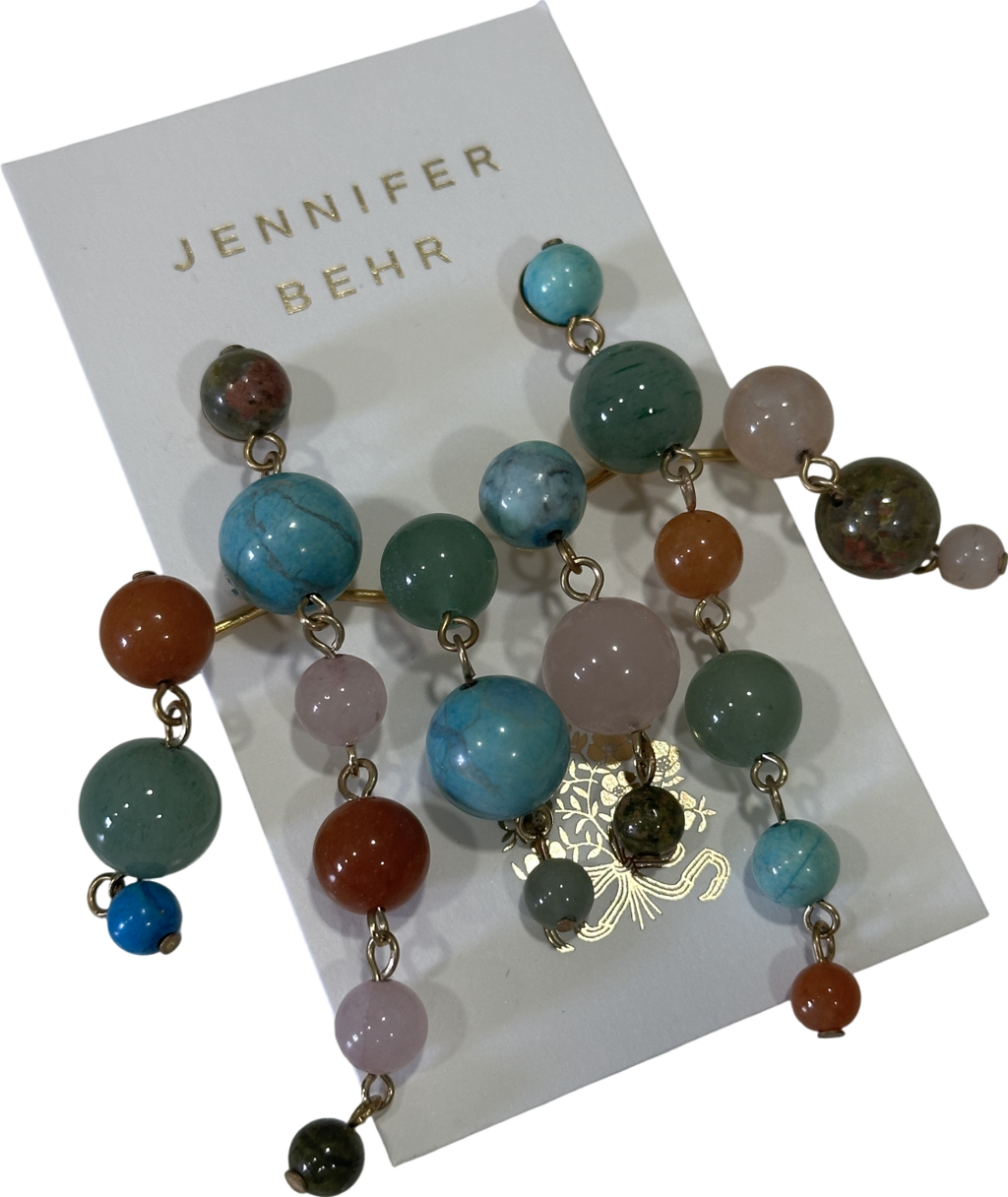 Jennifer Behr X Julia Berolzheimer Multicoloured Marinda Chandelier Earrings