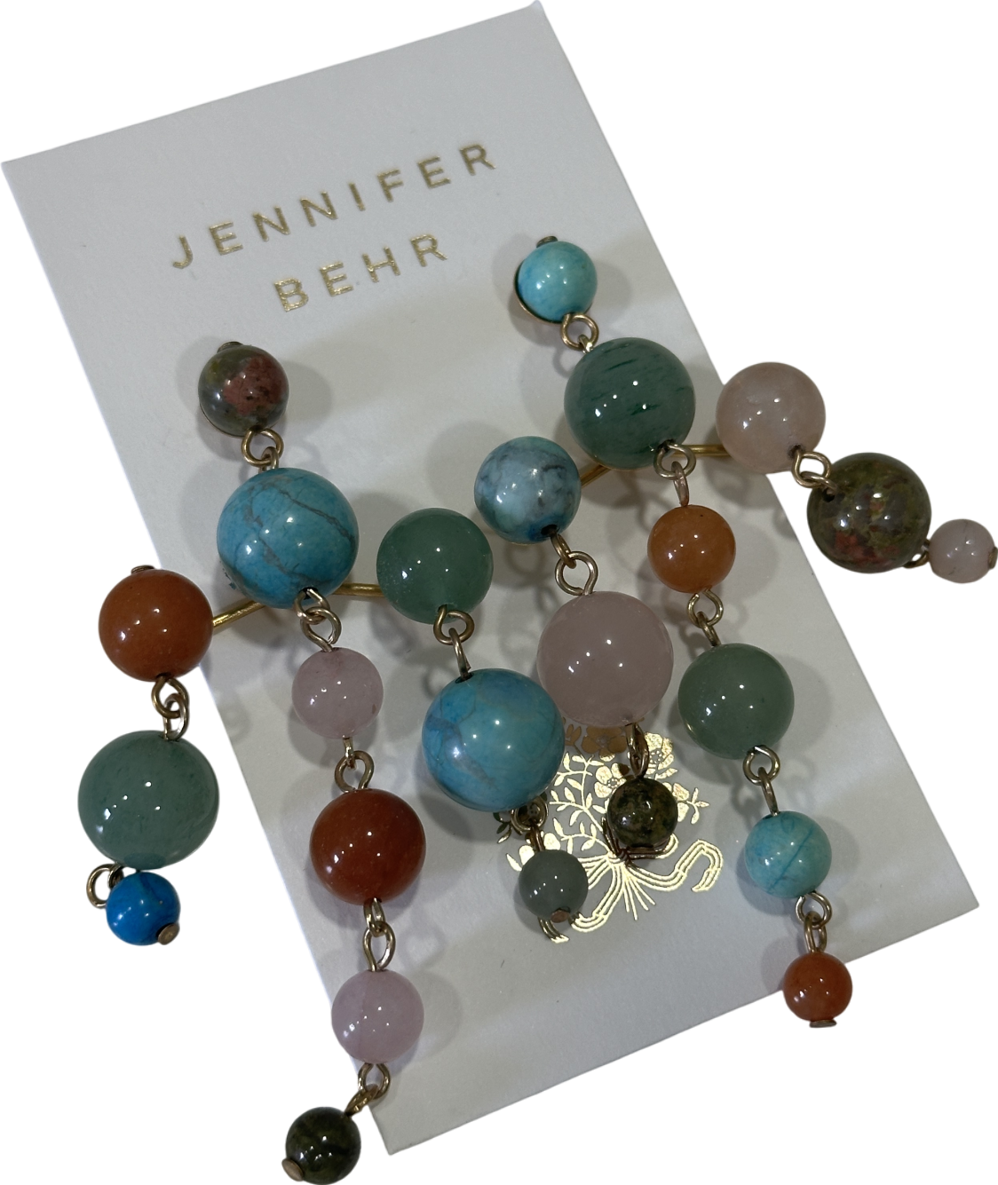 Jennifer Behr X Julia Berolzheimer Multicoloured Marinda Chandelier Earrings