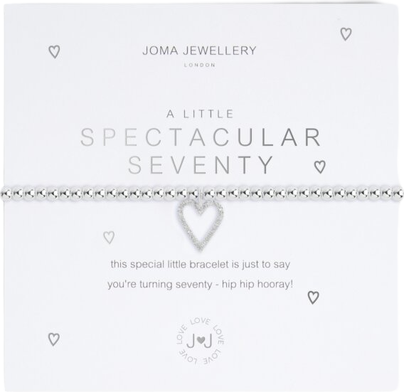 Joma Jewellery Silver A Little 'spectacular Seventy' Bracelet One Size