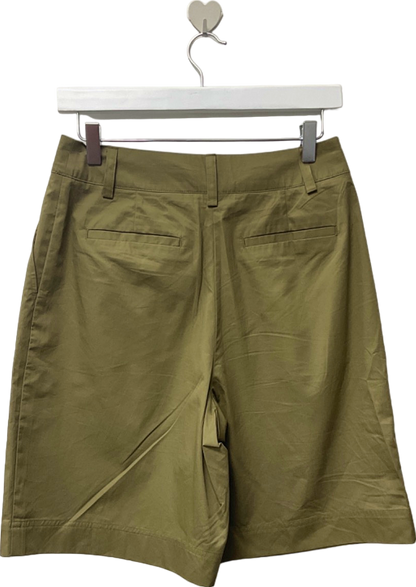 Next Khaki Pleated Shorts UK 8