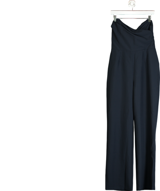 Club L Blue Navy Bandeau Corset Wide Leg Jumpsuit UK 12