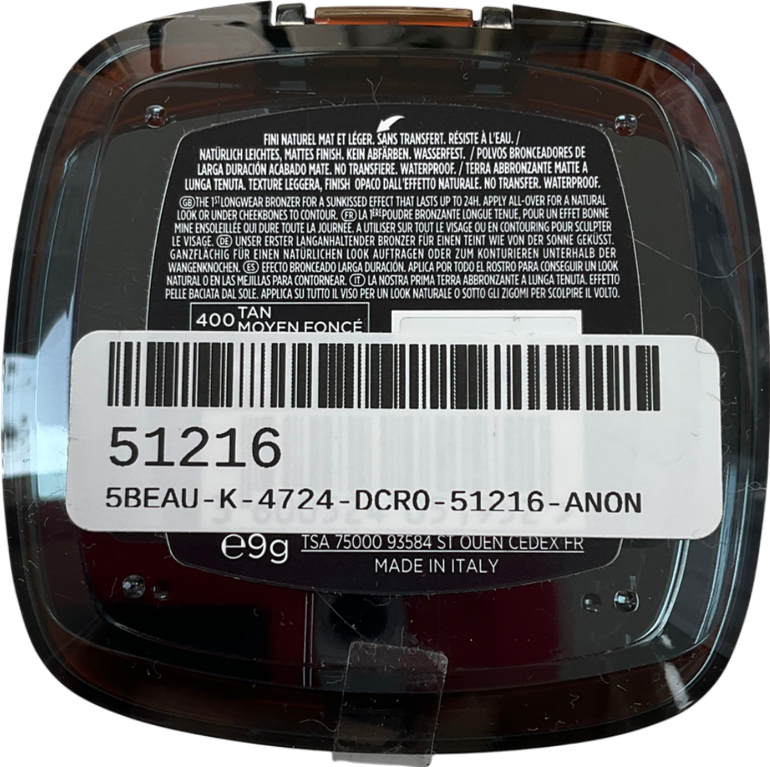 loreal Infallible 24h Matte Bronzer 400 One size