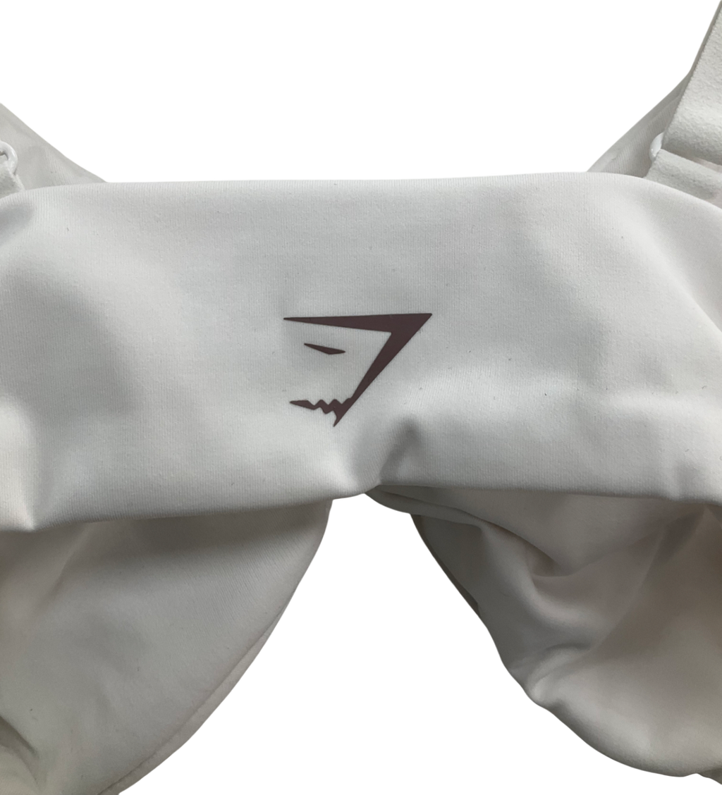 gymshark White Twist Front Bralette UK S