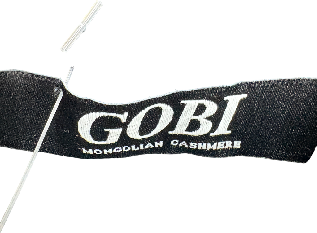 gobi Black Cashmere Polo Jumper UK M