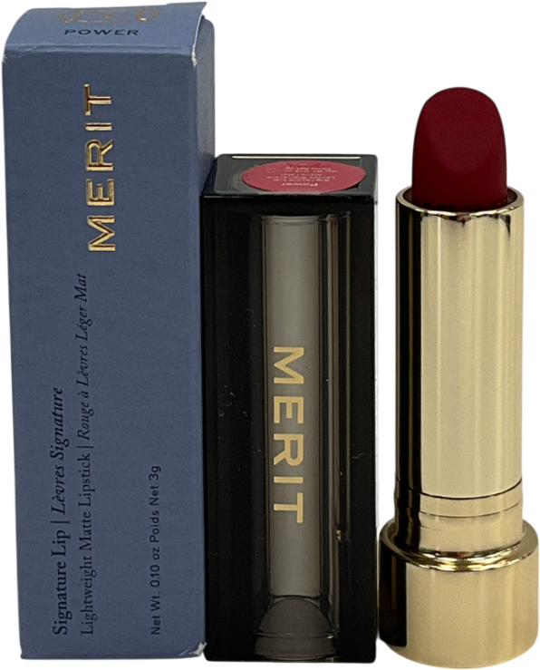 Merit Signature Lip Lightweight Lipstick Power 3g