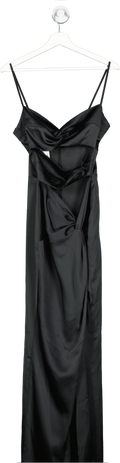 C L O Black Jocelyn Cut Out Dress With Slit Back UK 8