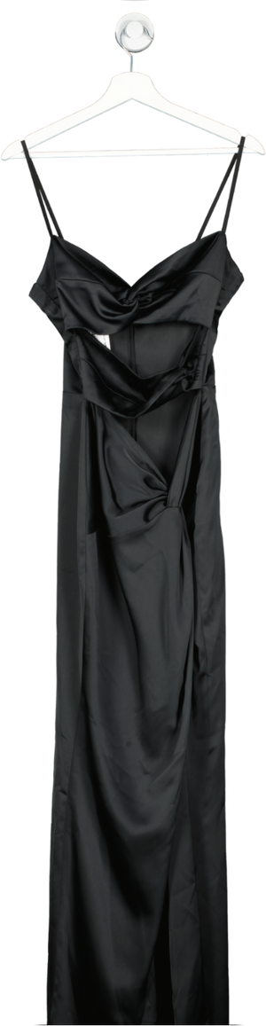 C L O Black Jocelyn Cut Out Dress With Slit Back UK 8