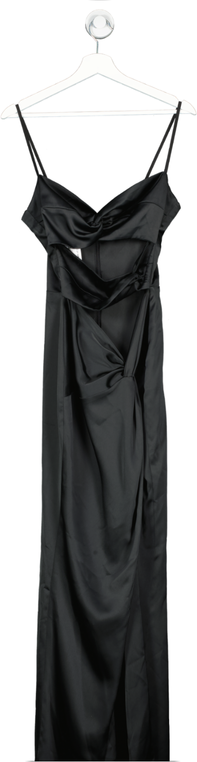 C L O Black Jocelyn Cut Out Dress With Slit Back UK 8