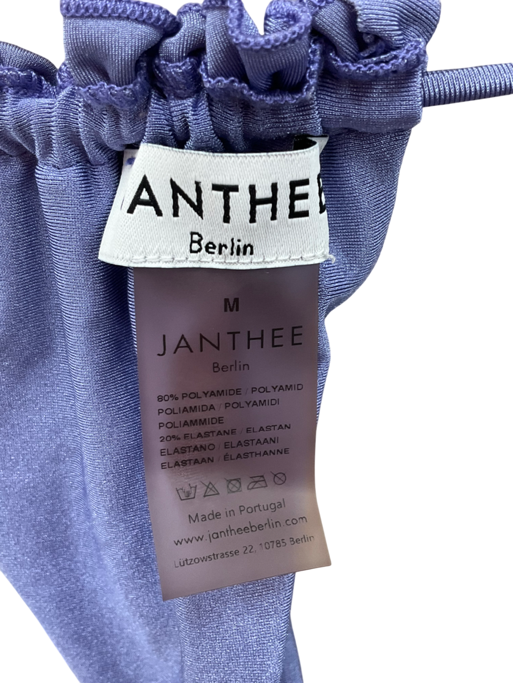 Janthee Ruched Purple Bikini UK M