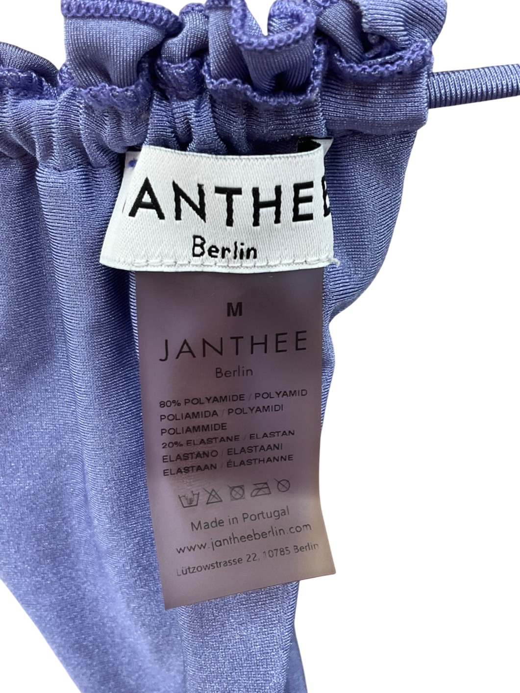 Janthee Ruched Purple Bikini UK M