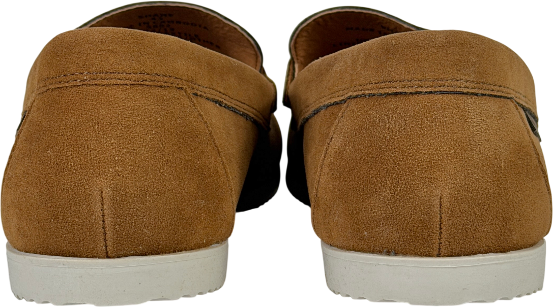 KG Kurt Geiger Brown Suede Shane Tan Loafers UK 9 EU 43 👞