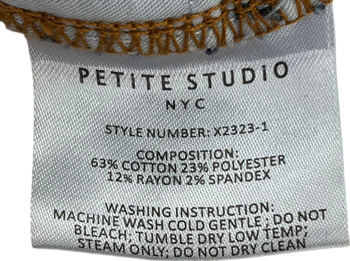 petite studio Blue Theo High Rise Straight Jeans UK XS