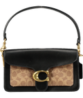 Coach Black Tabby 26 Signature Shoulder Bag