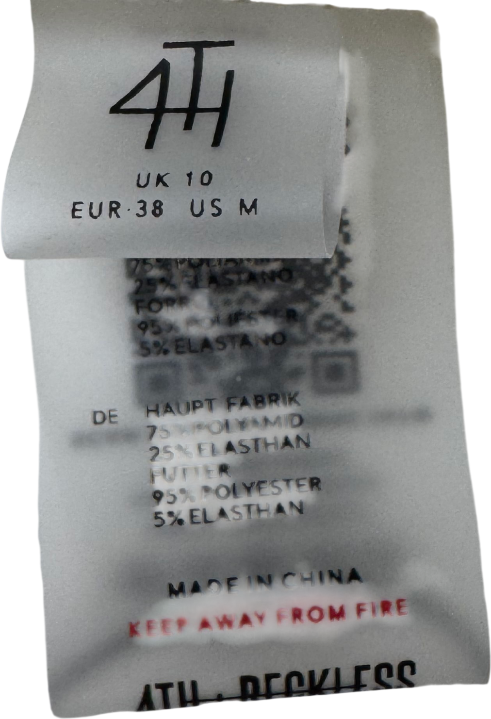 4th & Reckless Cream Cecelia Bikini Set UK 10