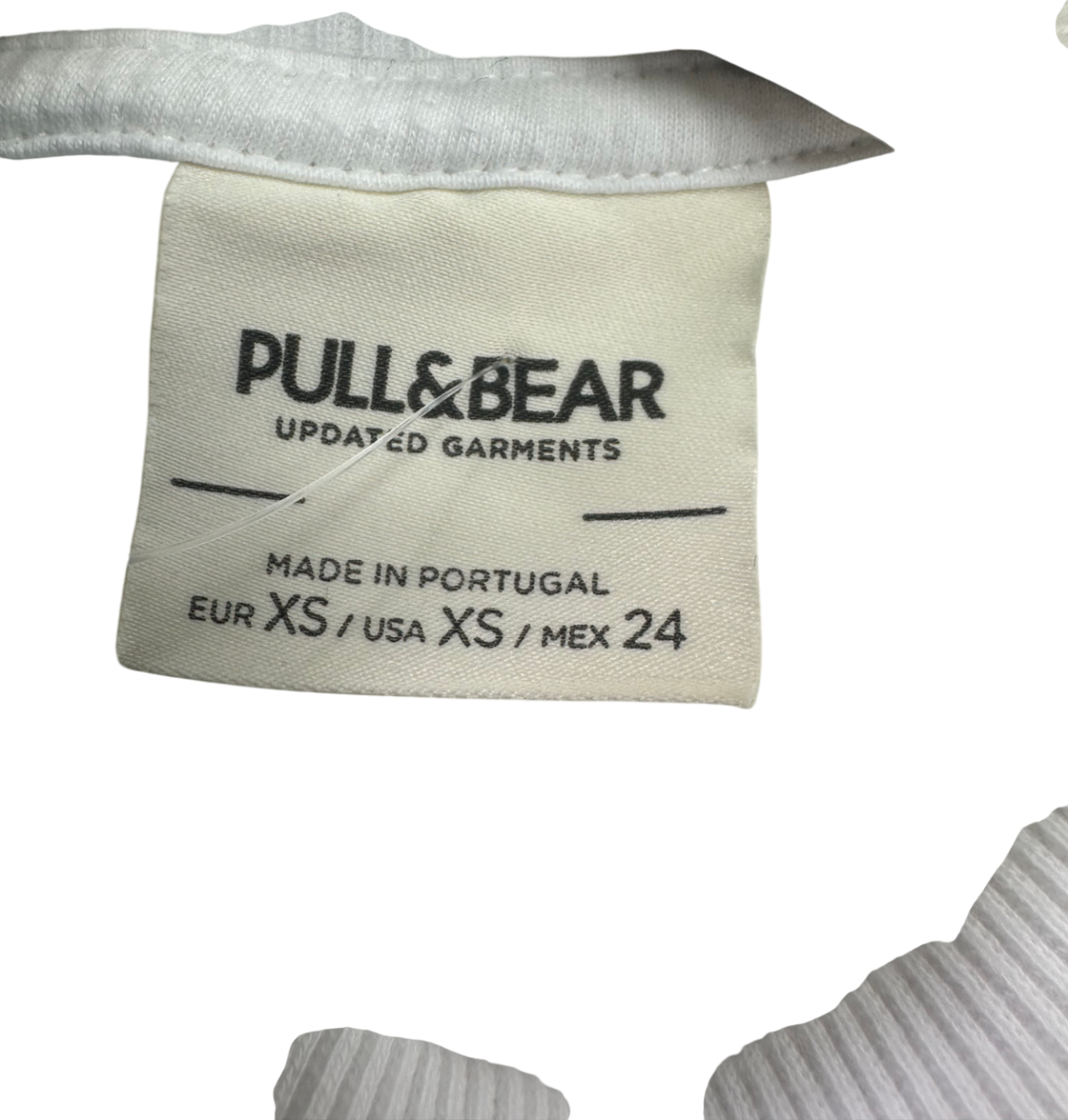 Pull&Bear White Tennis Season Embroidered Sweater UK XS