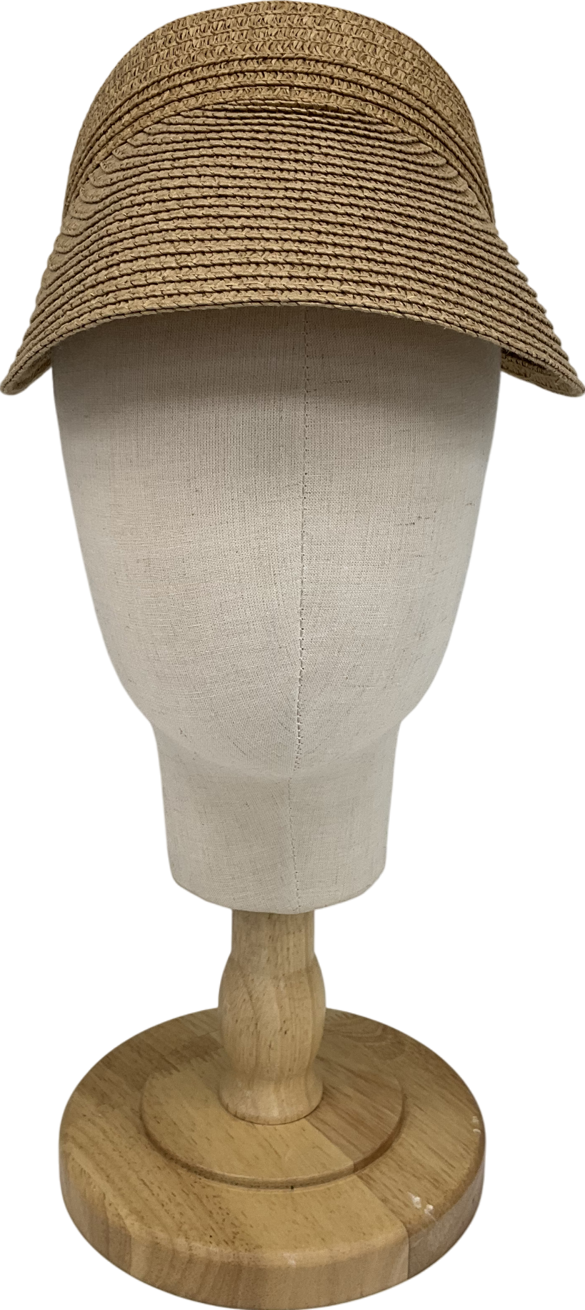 Beige Fumwase Sun Visors For Women Foldable Straw Visor Beach Hat Uv Protection Wide Brim Adjustable Cooling Summer Cap For Travel One Size