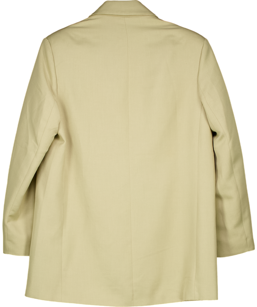 ASOS Beige Oversized Single Breasted Blazer UK 10