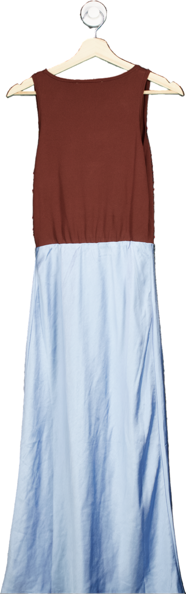 Anthropologie Mare Mare Brown and Blue Two-Tone Dress XS