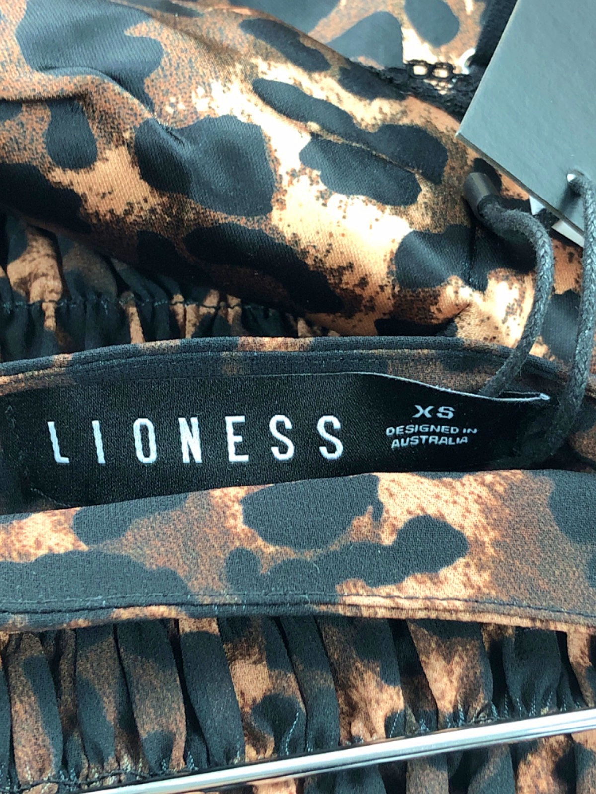 Lioness Leopard Print Ruffle Mini Skort UK XS