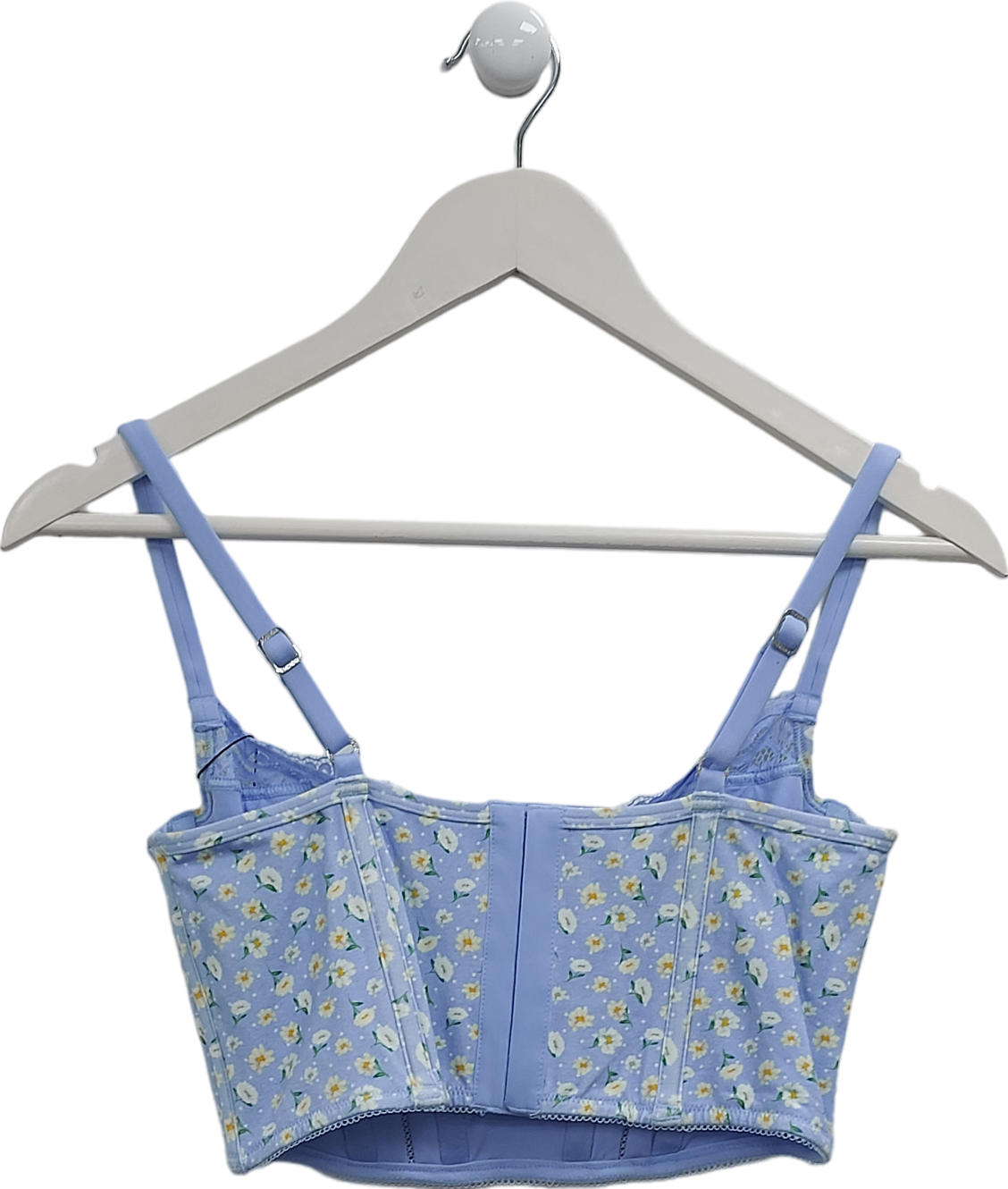 Lounge Underwear Blue Sweet Longline Bra UK 34D