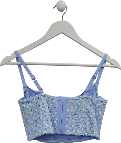 Lounge Underwear Blue Sweet Longline Bra UK 34D