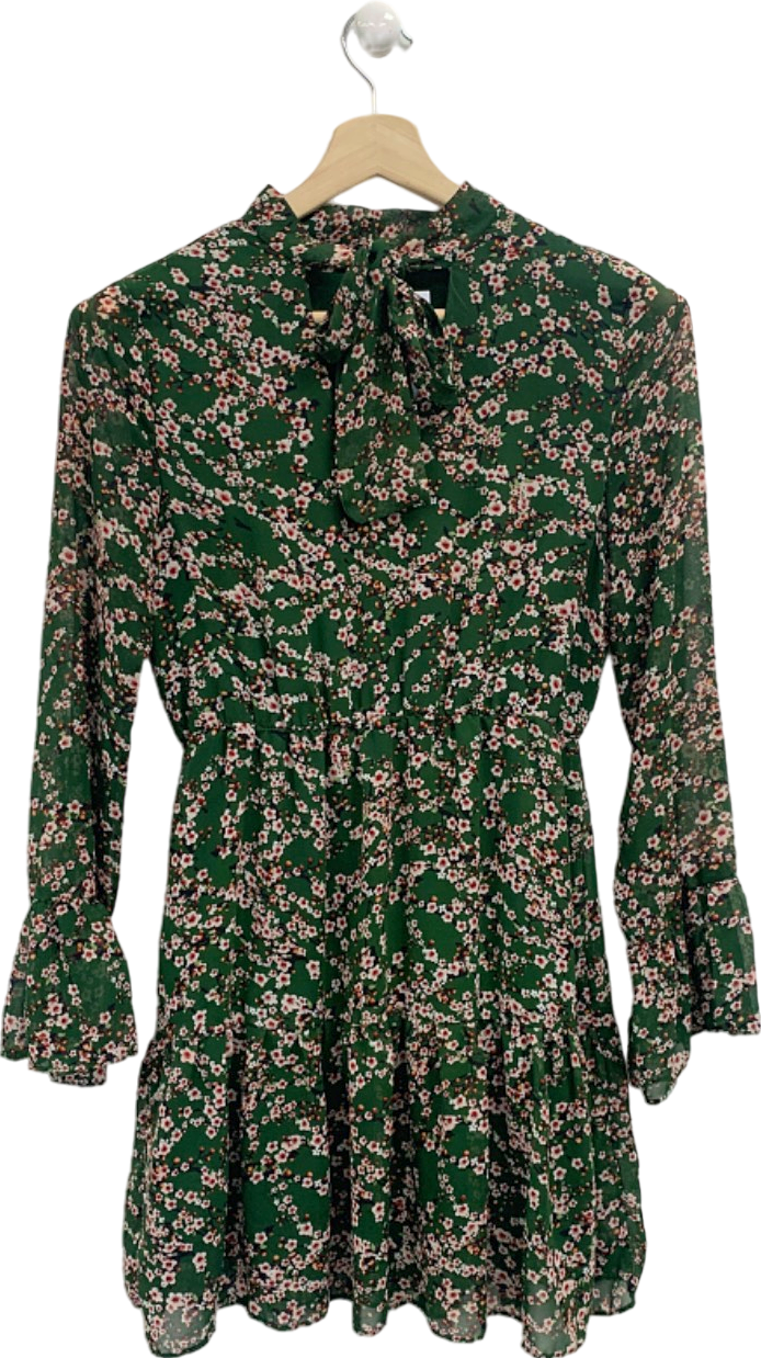IVIVI Green Floral Print Dress UK M