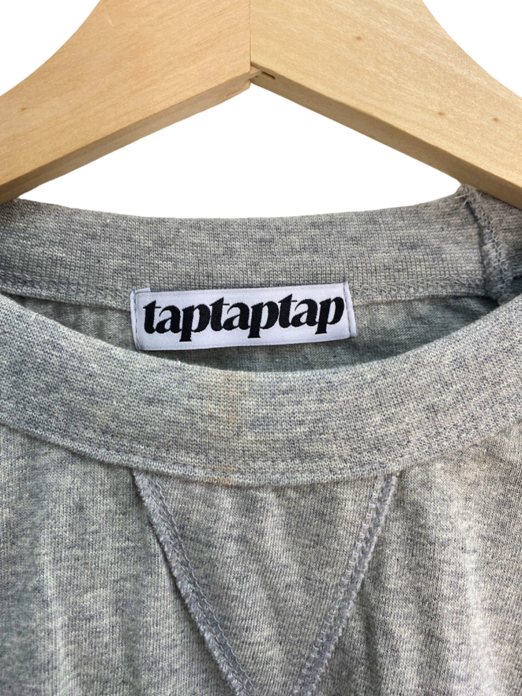 Taptaptap Grey Long Sleeve T-Shirt UK Size Large