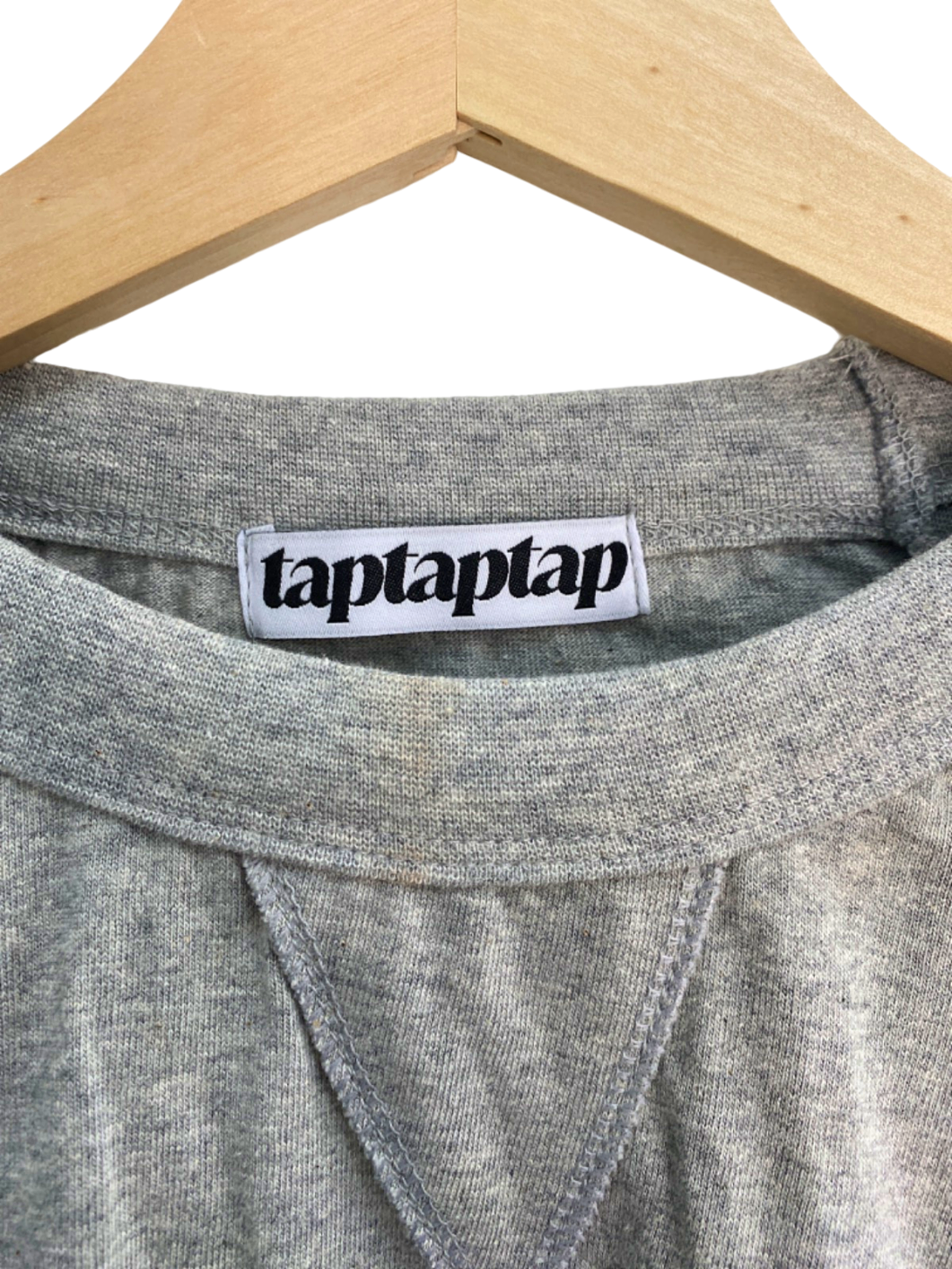 Taptaptap Grey Long Sleeve T-Shirt UK Size Large