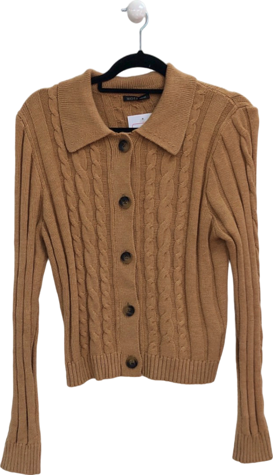 MOTF Camel Cable Knit Cardigan UK M