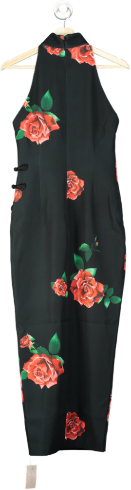 SAU LEE Black Multi Rayna Dress UK 10