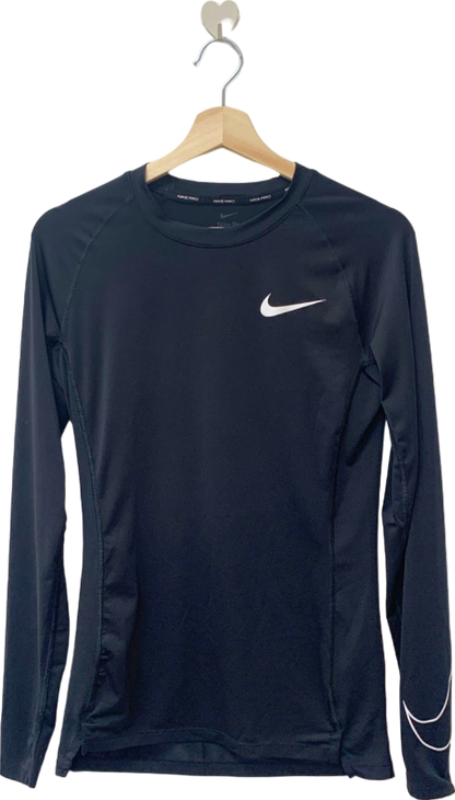 Nike Black Pro Dri-Fit Tight Fit Long Sleeve Top M