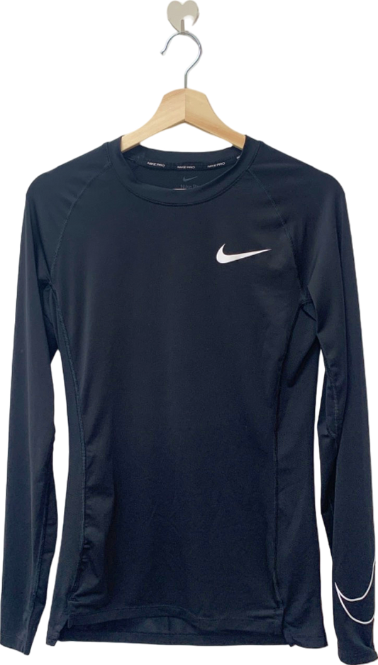 Nike Black Pro Dri-Fit Tight Fit Long Sleeve Top M