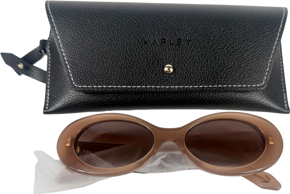 Varley Brown Bethnall Oval Sunglasses Cocoa Taupe
