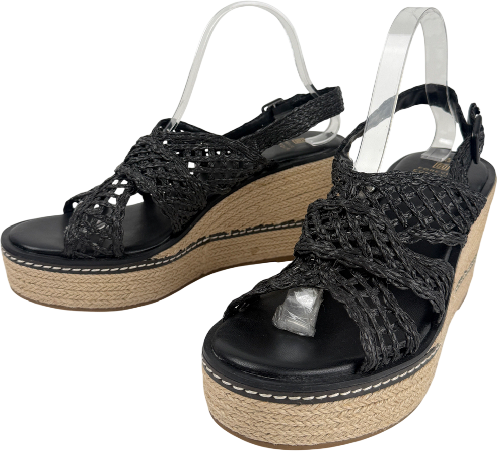 Next Black Wedge Sandal UK 8 EU 41 👠