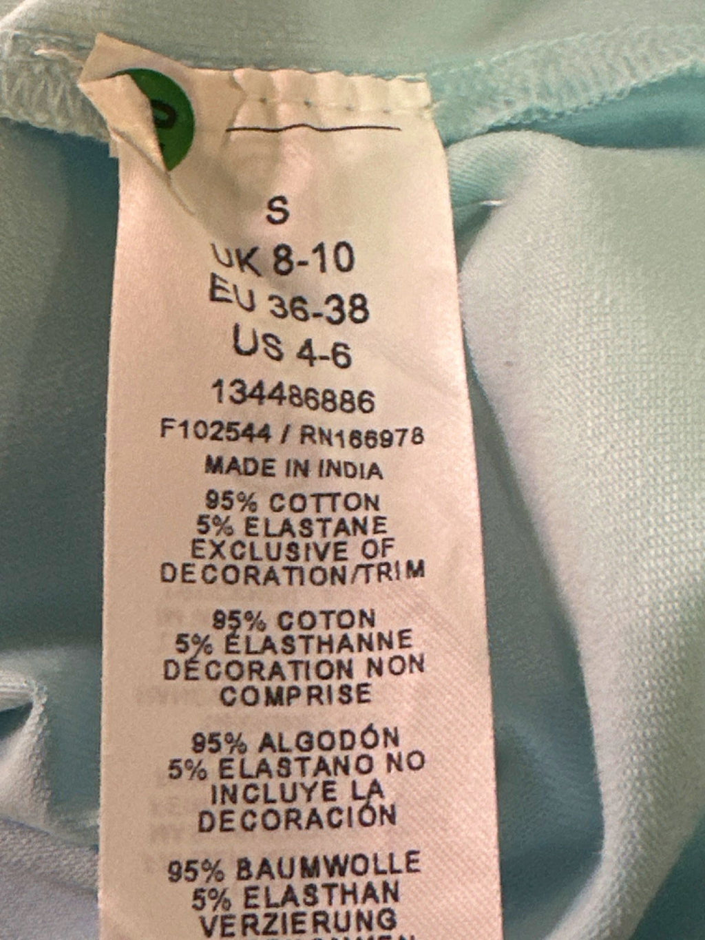 ASOS Design Light Blue Sour Cherry T-Shirt UK S