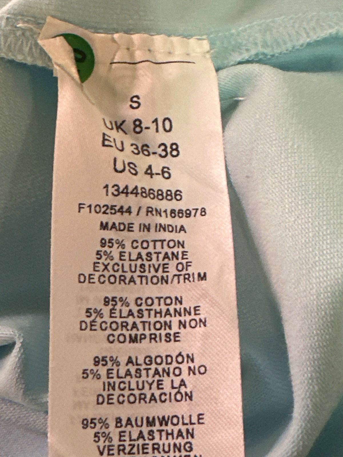 ASOS Design Light Blue Sour Cherry T-Shirt UK S