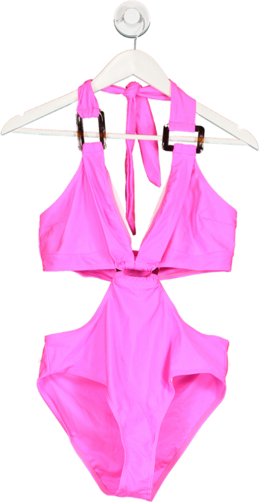 SHEIN Pink Cut Out Swimsuit UK L