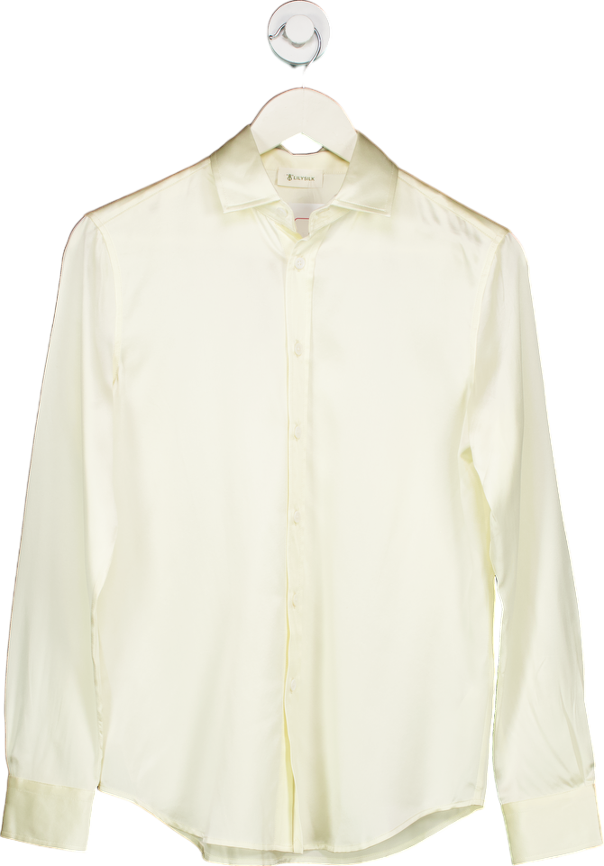 LILYSILK Cream Silk Blouse UK M