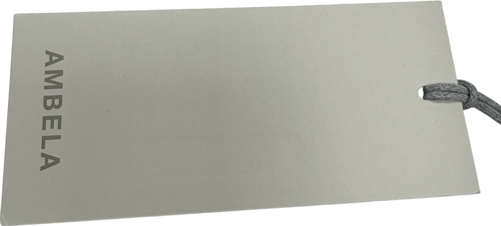 Ambela White Double Layered Cotton T-shirt UK L