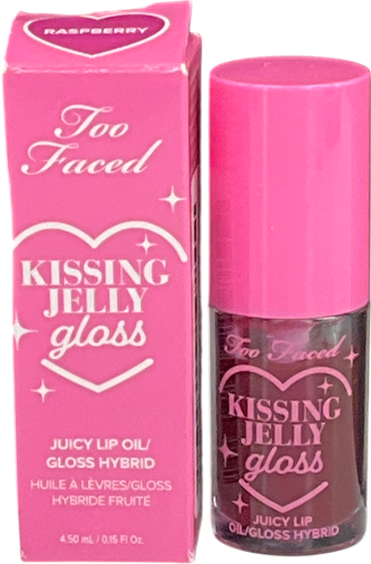 Too Faced Kissing Jelly Lip Oil Gloss Raspberry 4.5ml